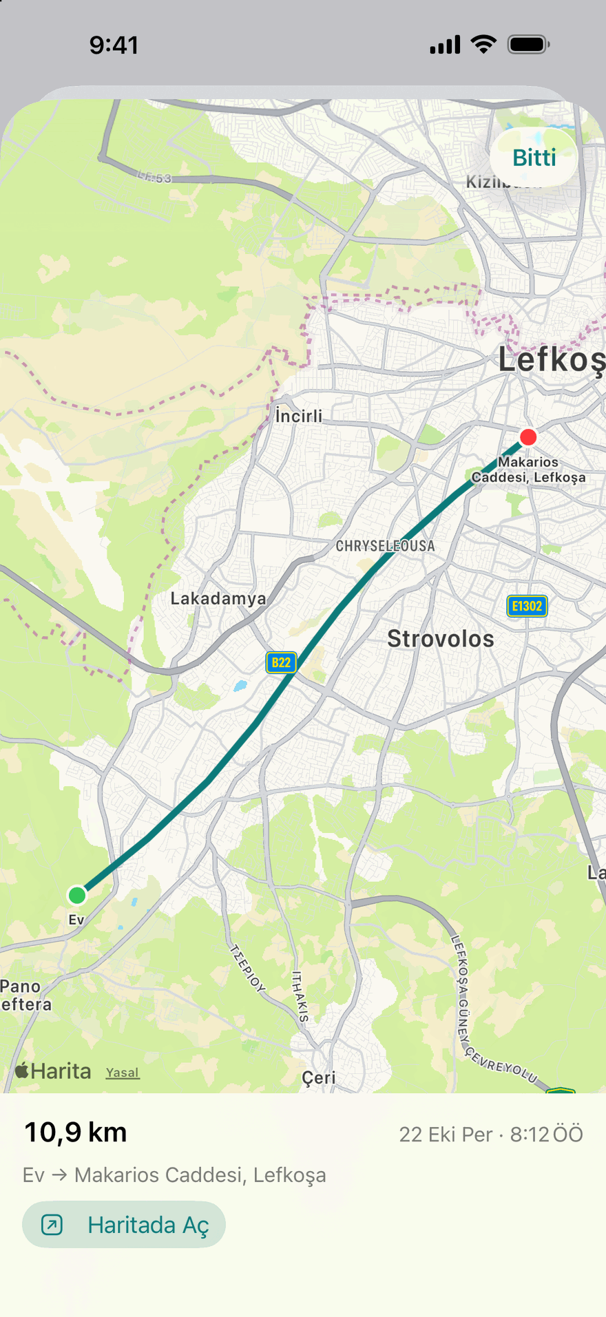 Kilometre kaydı